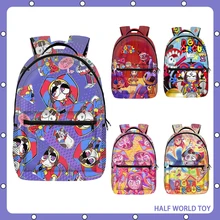 The Amazing Digital Circus School Bags for Girls Kawaii Cartoon School Backpack Theater Rabbit Jax Anime Figure Christmas Gift