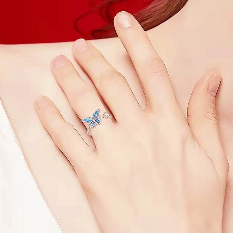Rotate Freely Butterfly Rings For Women Zircon Crystal Spinner Fidget Ring Anti Stress Anxiety Rings Vintage Jewelry Bague Gift
Rotate Freely Butterfly Rings For Women Zircon Crystal Spinner Fidget Ring Anti Stress Anxiety Rings Vintage Jewelry Bague Gift