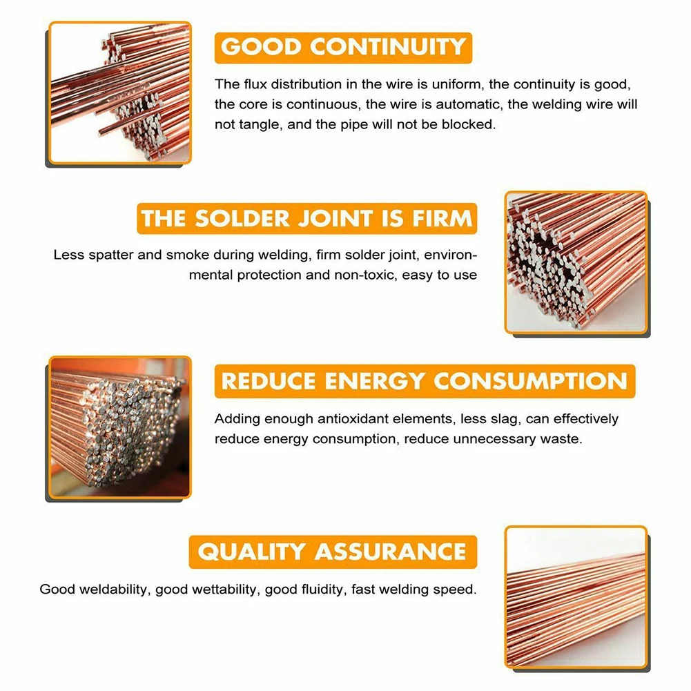 5/10pcs 1/1.5/2/2.5mm Phosphor Copper Welding Rod Soldering Wire For Air Conditioner Refrigerator Copper Pipe Welding 500mm
5/10pcs 1/1.5/2/2.5mm Phosphor Copper Welding Rod Soldering Wire For Air Conditioner Refrigerator Copper Pipe Welding 500mm