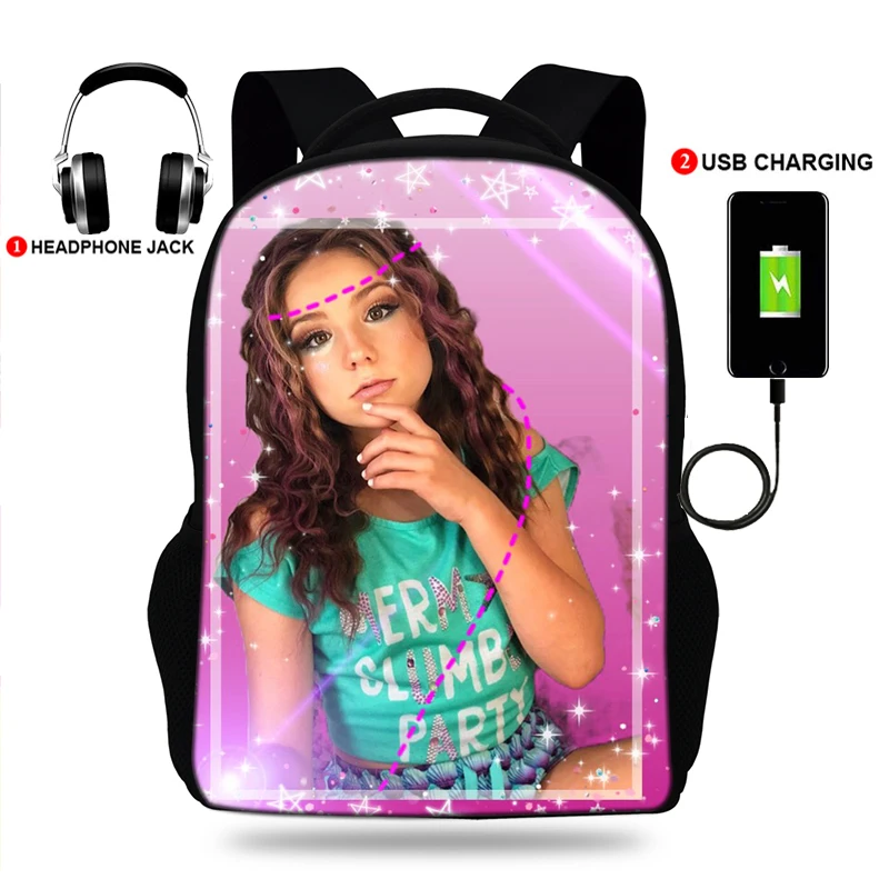 USB Charger School Bags for Teenage Girls Piper Rockelle Print Backpack Womens Laptop Travel Rucksack
USB Charger School Bags for Teenage Girls Piper Rockelle Print Backpack Womens Laptop Travel Rucksack