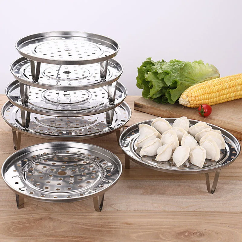 Household Stainless Steel Steamer Shelf Detachable Three-Legged Steaming Grid Tray for Dumplings Kitchen Cookware Accessories
Household Stainless Steel Steamer Shelf Detachable Three-Legged Steaming Grid Tray for Dumplings Kitchen Cookware Accessories