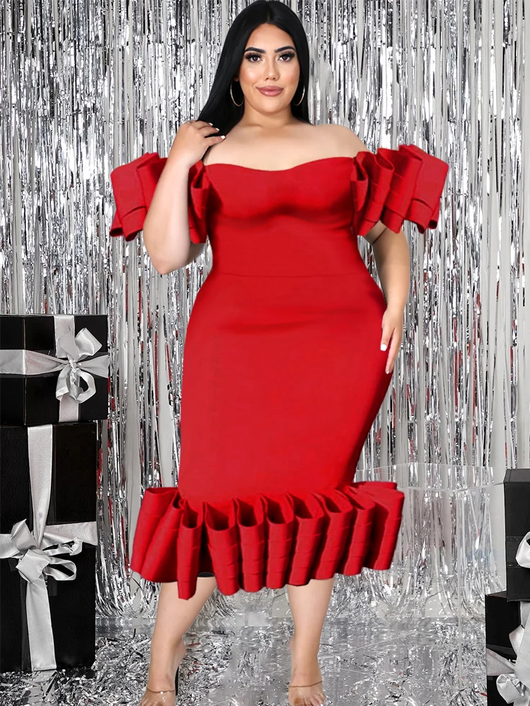 Plus Size 4XL Party Dress Summer Off Shoulder Sheath Pleated Ladies Sexy Events Vestidos De Mujer Elegantes Para Fiesta 2023
Plus Size 4XL Party Dress Summer Off Shoulder Sheath Pleated Ladies Sexy Events Vestidos De Mujer Elegantes Para Fiesta 2023