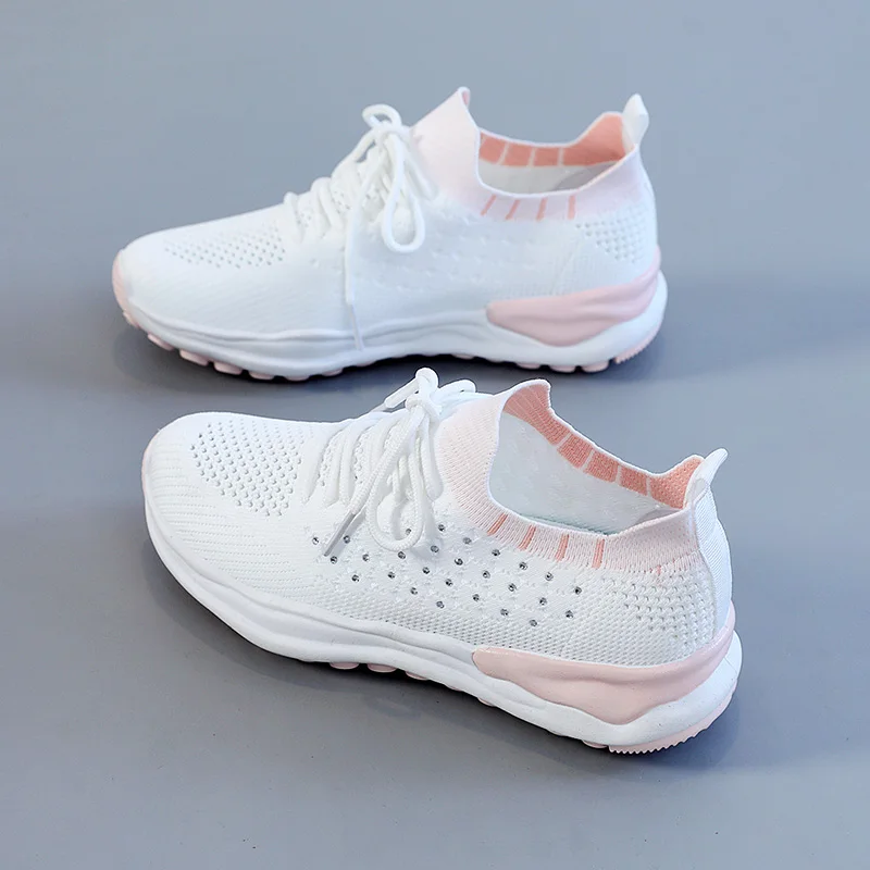 

Женские Дышащие сетчатые туфли для гольфа, розовые, белые женские удобные кроссовки для ходьбы, Дамская обувь для гольфа