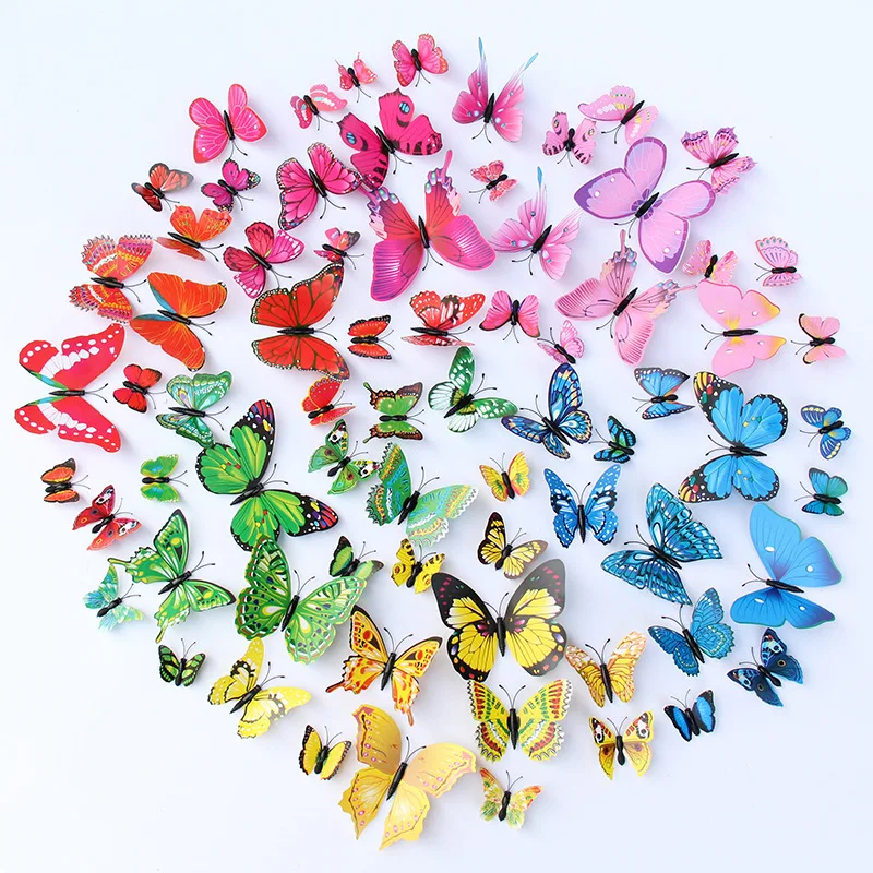 12 Colorful 3D Three-dimensional Simulation Butterflies TV Background Wall Decoration PVC Butterfly Living Room Decoration
12 Colorful 3D Three-dimensional Simulation Butterflies TV Background Wall Decoration PVC Butterfly Living Room Decoration