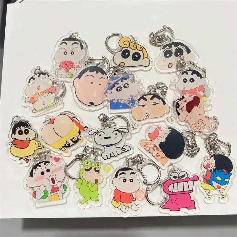 Kawaii Crayon Shinchan аниме периферийный брелок Мультяшные милые детские игрушки для