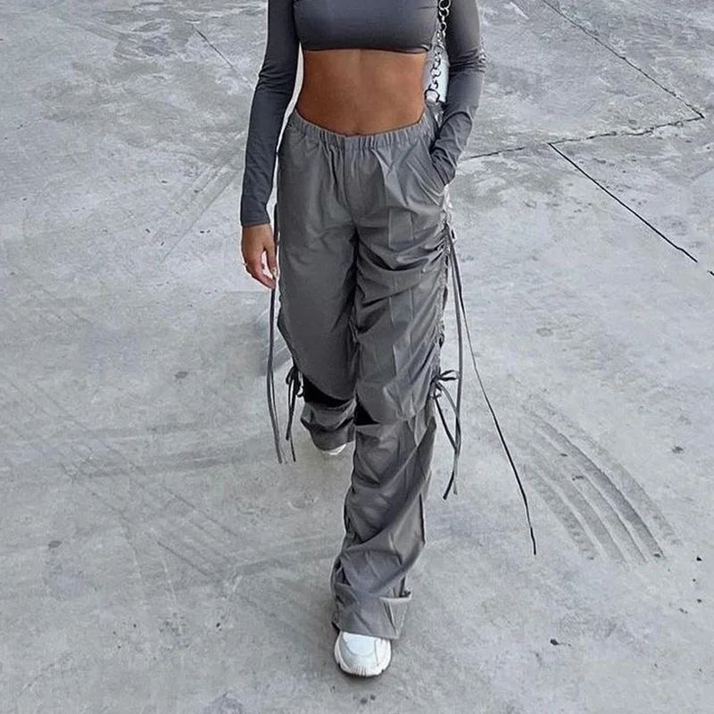 XY22031 Street trend drawstring broken-hole overalls women's spring fashion casual loose wide leg trousers
XY22031 Street trend drawstring broken-hole overalls women's spring fashion casual loose wide leg trousers