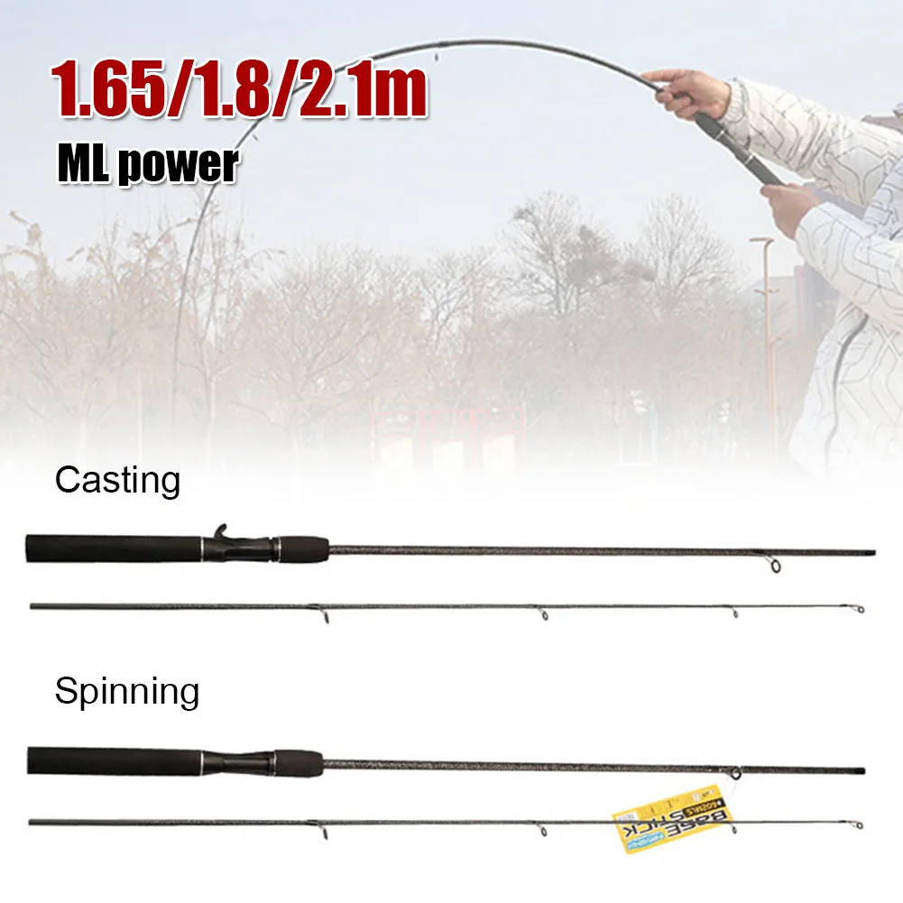 1.65m/1.8m/2.1m Fiber Glass Spinning Casting Rod Portable Fishing Rod 2-Piece ML Power Carp Fishing Freshwater Tackle Acessories
1.65m/1.8m/2.1m Fiber Glass Spinning Casting Rod Portable Fishing Rod 2-Piece ML Power Carp Fishing Freshwater Tackle Acessories