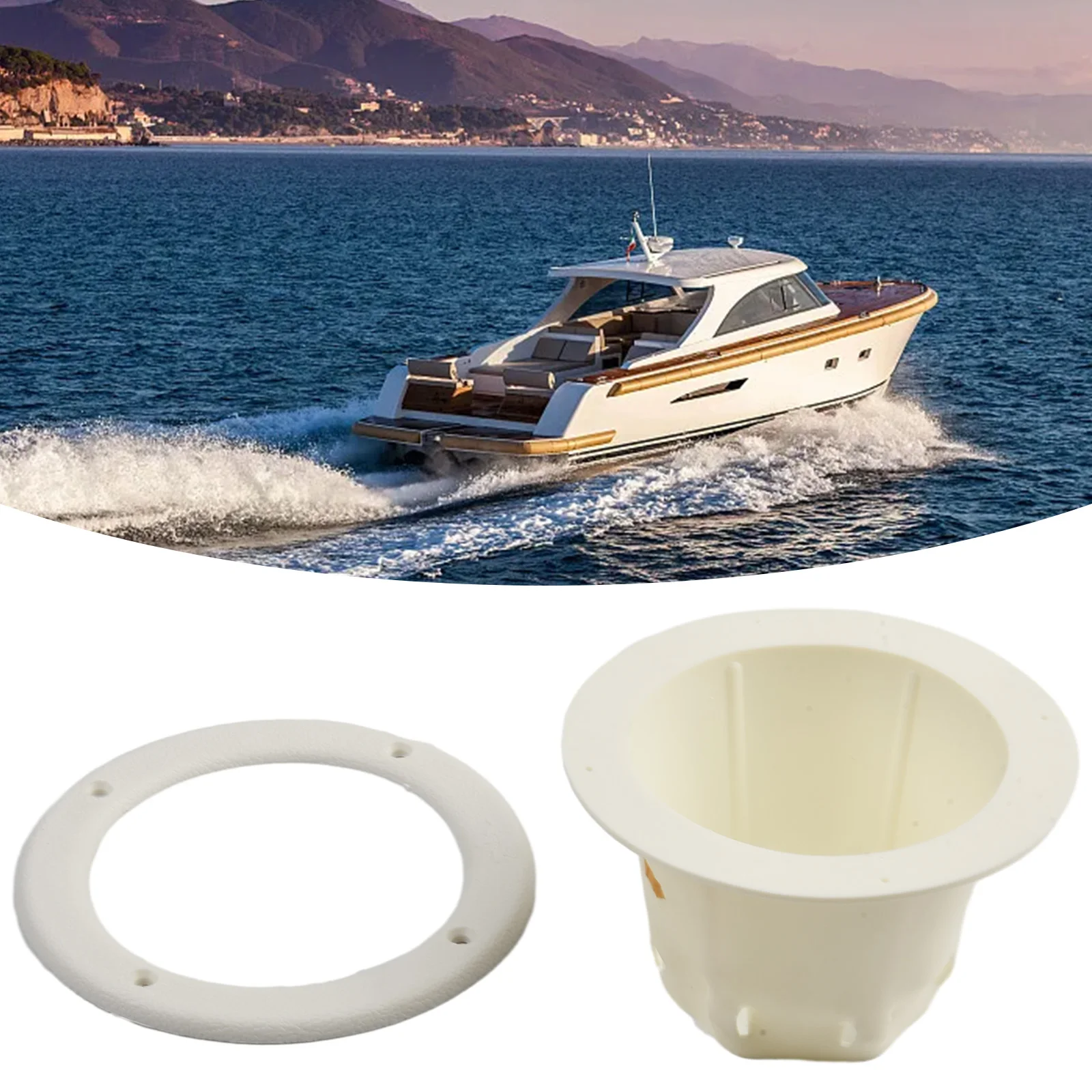 1pc 120mm Dia Boat Cable Boot White Plastic Marine Transom Boat Steering Cable Boot Motorwell With Wire 4 Holes Easy To Use
1pc 120mm Dia Boat Cable Boot White Plastic Marine Transom Boat Steering Cable Boot Motorwell With Wire 4 Holes Easy To Use