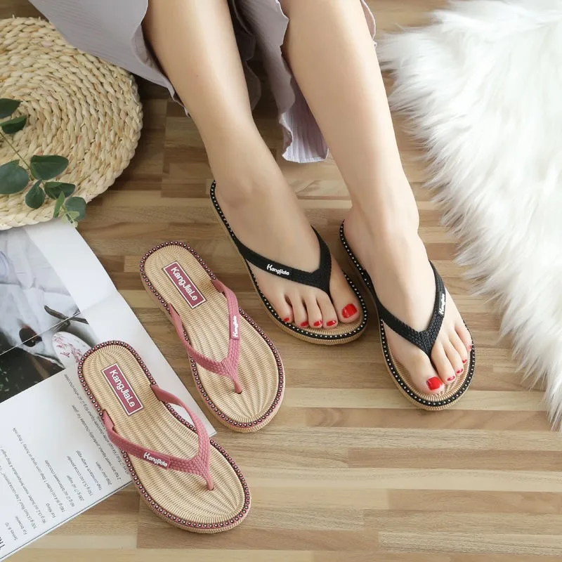 Women's Outdoor Ins Fashion Flip Flops Summer Casual Fashion Flat Bottom Flip-Flops Flat Heel Non-Slip Good-Shoes
Women's Outdoor Ins Fashion Flip Flops Summer Casual Fashion Flat Bottom Flip-Flops Flat Heel Non-Slip Good-Shoes