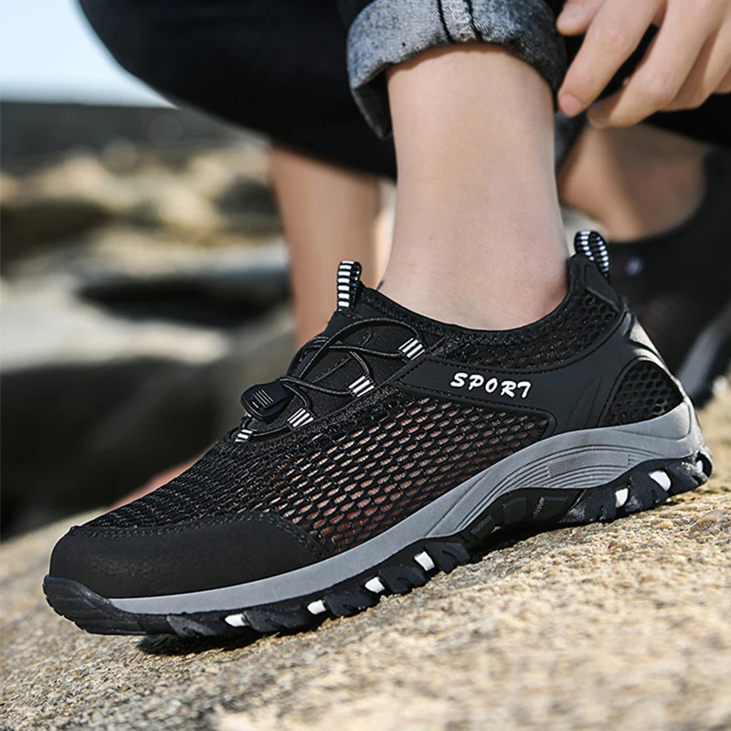 Outdoor Sneakers Non-slip Hiking Shoes For Men Women Walking Trekking Aqua Shoes Men Breathable Mesh Upstream Beach Barefoot
Outdoor Sneakers Non-slip Hiking Shoes For Men Women Walking Trekking Aqua Shoes Men Breathable Mesh Upstream Beach Barefoot
