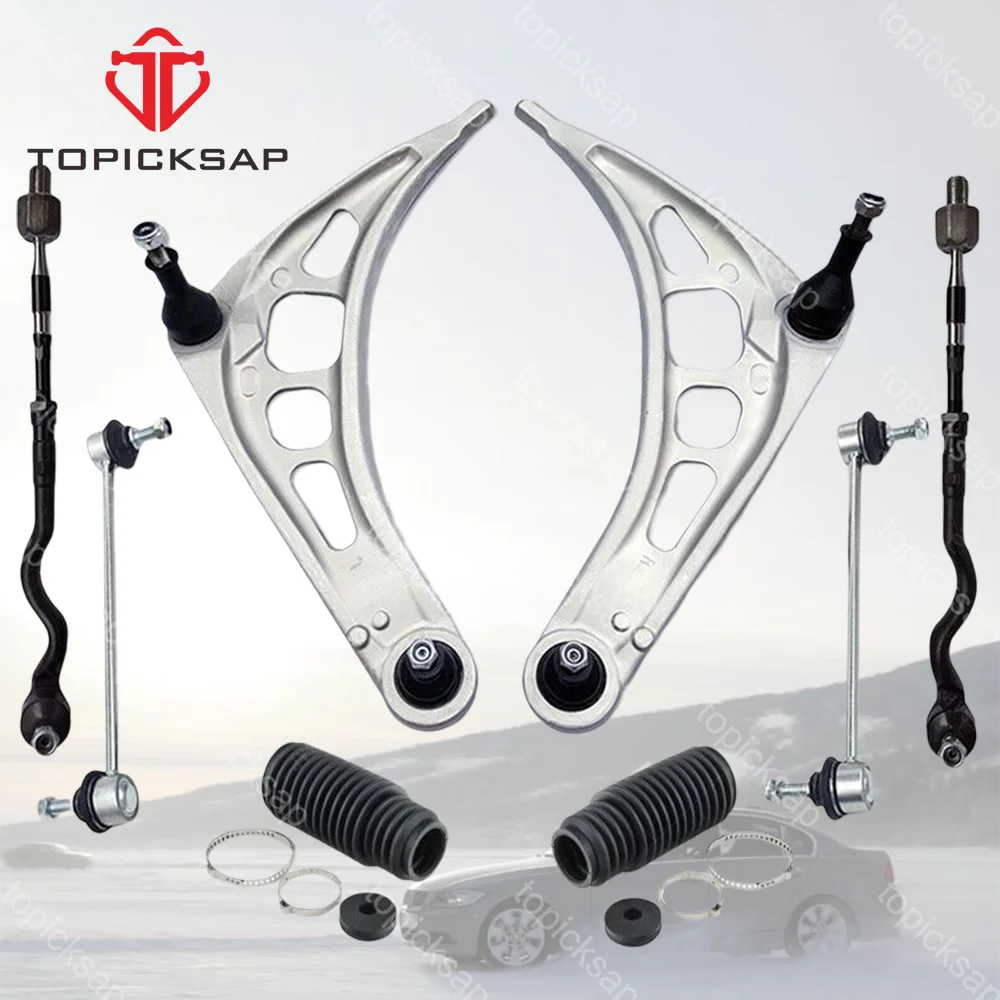 TOPICKSAP Front Lower Control Arm Ball Joint Sway Bar Tie Rod Boot Suspension Kit for BMW 3Series E46 325i 1999 2000 2001 - 2008
TOPICKSAP Front Lower Control Arm Ball Joint Sway Bar Tie Rod Boot Suspension Kit for BMW 3Series E46 325i 1999 2000 2001 - 2008