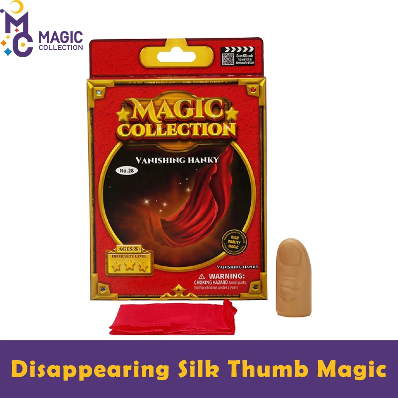 MoFaHui Disappearing Silk Thumb Magic Children's Magic Toys Reality Magician Finger Thumb Tip with Red Silk Magic Props
MoFaHui Disappearing Silk Thumb Magic Children's Magic Toys Reality Magician Finger Thumb Tip with Red Silk Magic Props