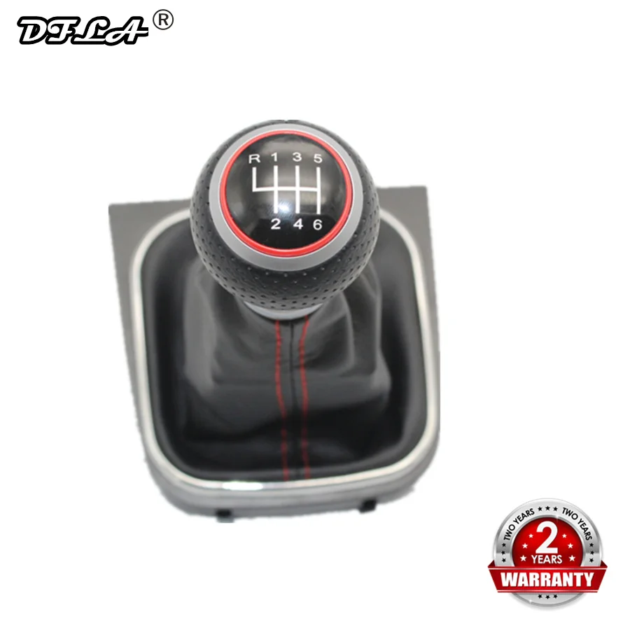 

For VW Golf 5 A5 MK5 GTI GTD R32 2004 2005 2006 2007 2008 2009 New 6 Speed Car Gear Stick Level Shift Knob With Leather Boot