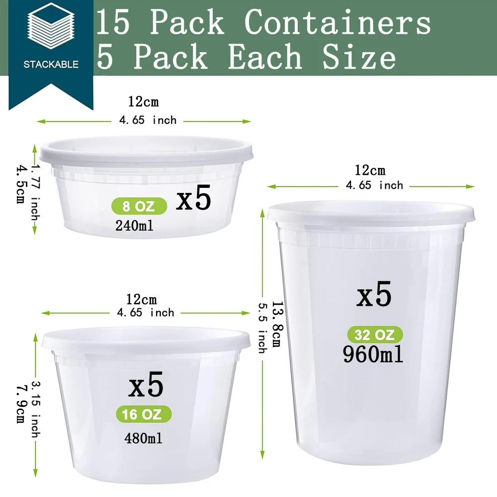 Контейнеры для еды Deli 8/16/32 унций
Контейнеры для еды Deli 8/16/32 унций