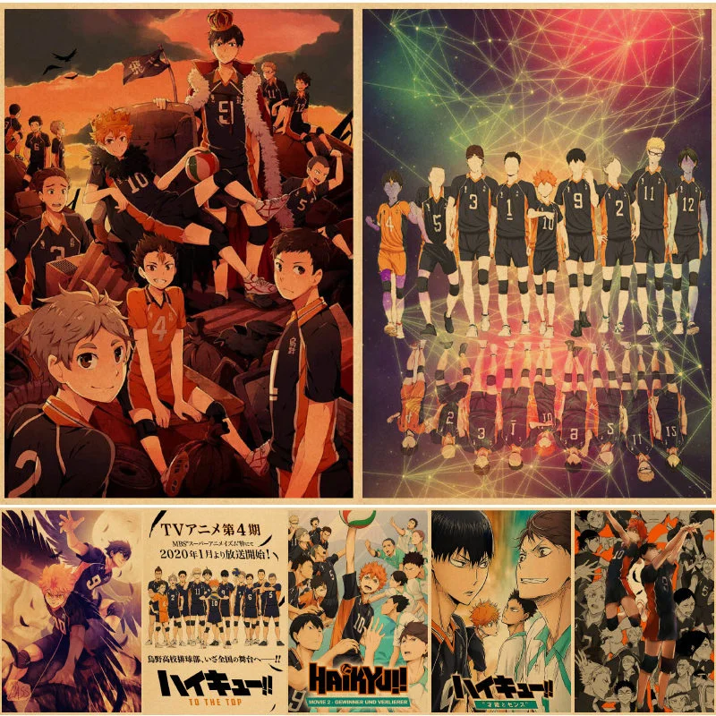 Haikyuu! Настенные плакаты, постеры, винтажная Бумага для снятия печати, аниме, декоративная бумага для съемки
Haikyuu! Настенные плакаты, постеры, винтажная Бумага для снятия печати, аниме, декоративная бумага для съемки