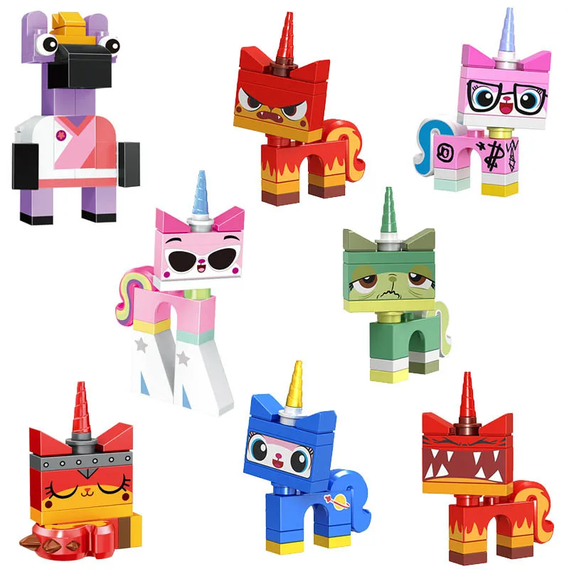8pcs/set Single Building Blocks Cartoon Movie Bricks Unikitty Super Angry Astro Queasy Biznis Unicorn Kitty toys for children
8pcs/set Single Building Blocks Cartoon Movie Bricks Unikitty Super Angry Astro Queasy Biznis Unicorn Kitty toys for children