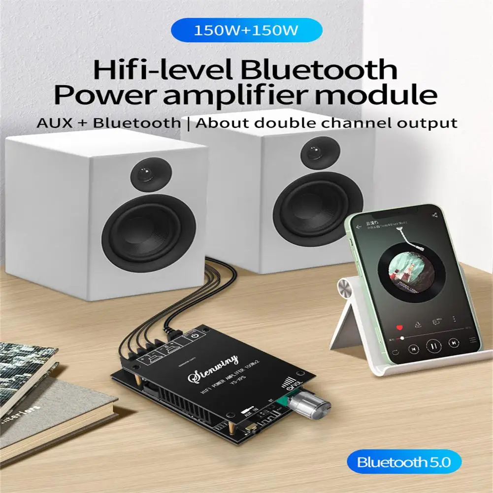150W+150W Bluetooth-compatible Audio Power Amplifier Board Module 2.0 Dual-channel Stereo TDA7498E Heat Sink YS-XPS
150W+150W Bluetooth-compatible Audio Power Amplifier Board Module 2.0 Dual-channel Stereo TDA7498E Heat Sink YS-XPS
