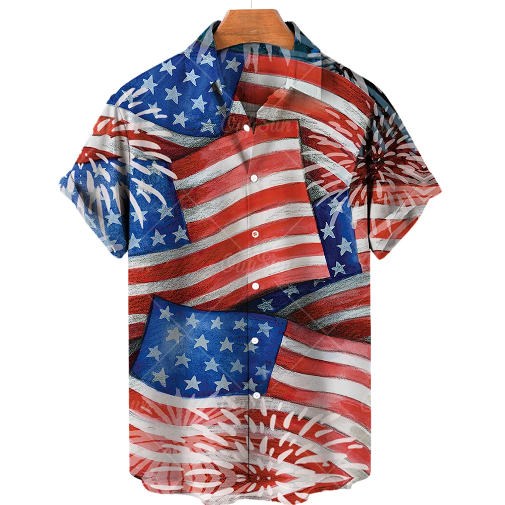2022 Summer Style 3D Men's Street Hawaiian Short Sleeve Printed Flag Pattern Fashion Designer Retro Vacation Casual Tops New
2022 Summer Style 3D Men's Street Hawaiian Short Sleeve Printed Flag Pattern Fashion Designer Retro Vacation Casual Tops New