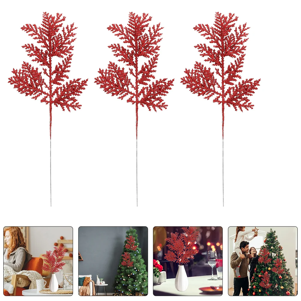 Artificial Pine Needle Branches Glitter Leaf Christmas Fake Plant Stem Pick DIY Wreath Garland Decoration
Artificial Pine Needle Branches Glitter Leaf Christmas Fake Plant Stem Pick DIY Wreath Garland Decoration