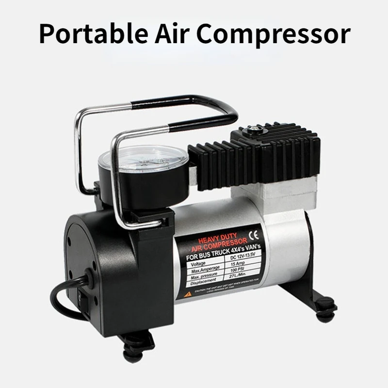Автомобильный воздушный компрессор 12 В/220 В, семейный электрический мотоциклетный насос, воздушный компрессор, маленький автомобильный воздушный компрессор