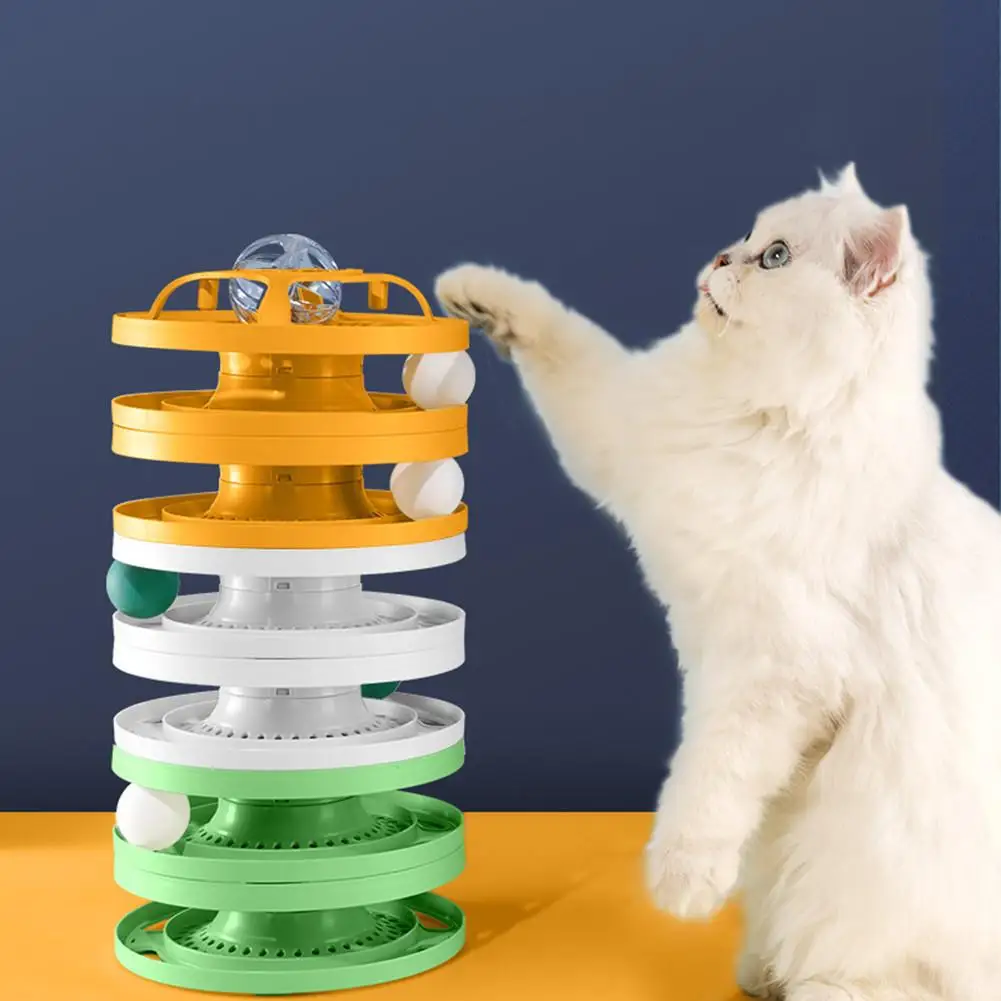 3-layer Cat Trackball Turntable Toy With Colorful Flash Ball Detachable Multifunctional Hollowed Out Interactive Training Props
3-layer Cat Trackball Turntable Toy With Colorful Flash Ball Detachable Multifunctional Hollowed Out Interactive Training Props