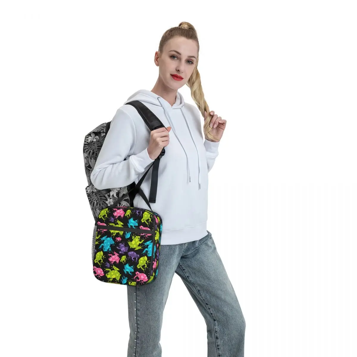 Multicolor Frog Lunch Bag with Handle Watercolor Splash Funny Animal Beach Cooler Bag Clutch Pearl Cotton Fancy Thermal Bag
Multicolor Frog Lunch Bag with Handle Watercolor Splash Funny Animal Beach Cooler Bag Clutch Pearl Cotton Fancy Thermal Bag