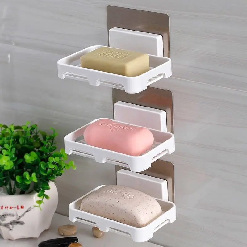 Plastic Drain Soap Rack Bathroom Wall Mounted Soap Sponge Holder Bathroom Accessories Storage Plate Holder Salle De Bain
Plastic Drain Soap Rack Bathroom Wall Mounted Soap Sponge Holder Bathroom Accessories Storage Plate Holder Salle De Bain