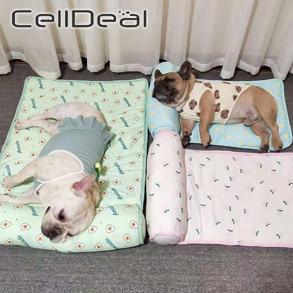 Dog Breathable Pad Cooling Mat Summer Cat Ice Sofa Small Medium Dog Silk Cushion Kennel Pets Sleep Mat with Pillow Free Shipping
Dog Breathable Pad Cooling Mat Summer Cat Ice Sofa Small Medium Dog Silk Cushion Kennel Pets Sleep Mat with Pillow Free Shipping