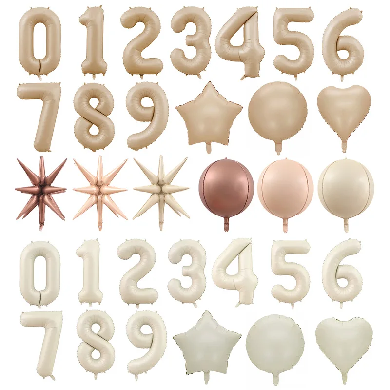 1pc 32/40inch Cream/Caramel Color 1-9 Digital Balloon for 30 40 50 Adult Kids Happy Birthday Party Decoration DIY Party Supplies
1pc 32/40inch Cream/Caramel Color 1-9 Digital Balloon for 30 40 50 Adult Kids Happy Birthday Party Decoration DIY Party Supplies