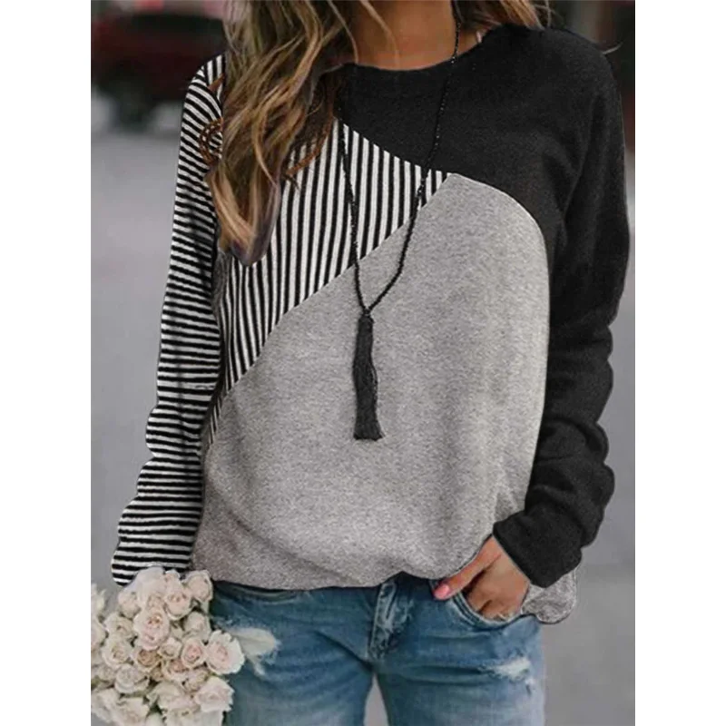 Women's Crewneck Sweatshirts Striped Shirts Dressy Casual Long Sleeve Tunic Tops Blouses
Women's Crewneck Sweatshirts Striped Shirts Dressy Casual Long Sleeve Tunic Tops Blouses