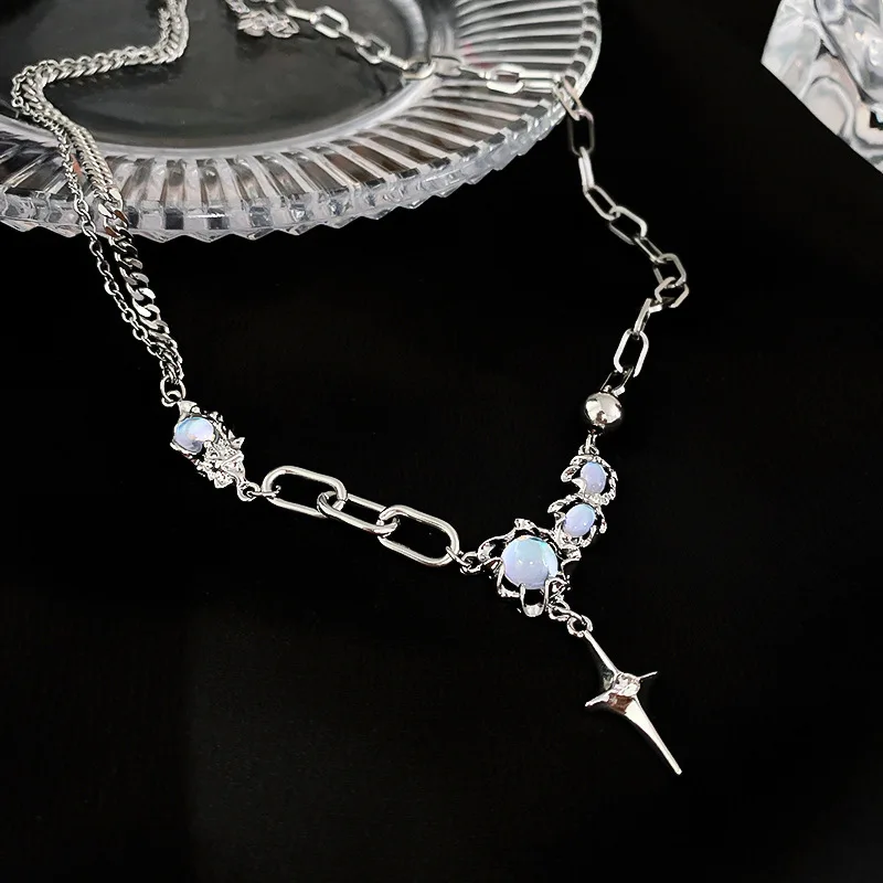 New Baroque Style Colorful Stone Star Pendant Choker Necklace For Women Goth Jewelry Vintage Cross Collares Necklaces Party
New Baroque Style Colorful Stone Star Pendant Choker Necklace For Women Goth Jewelry Vintage Cross Collares Necklaces Party