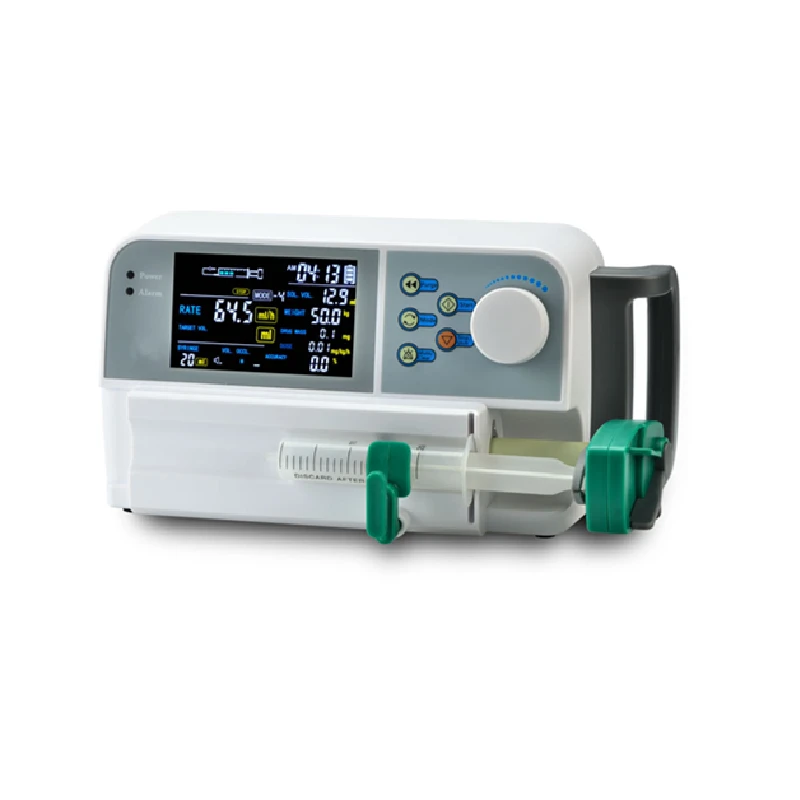 Advanced technology 4.3'' color segment LCD screen Portable syringe pump Medical Equipment Electric injection pump for hospital
Advanced technology 4.3'' color segment LCD screen Portable syringe pump Medical Equipment Electric injection pump for hospital