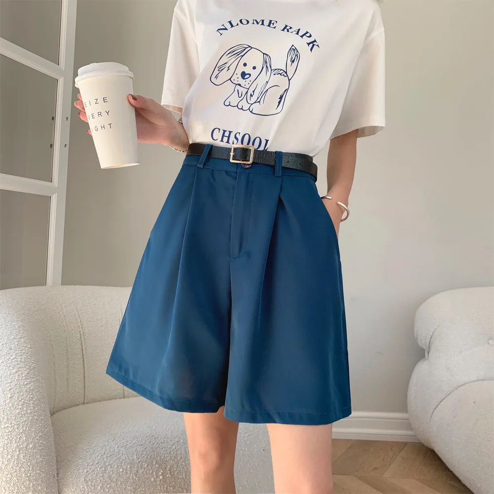 2022 Summer Loose Suit Shorts For Women High Waist Shorts A Word Thin Thin Section Casual Five Pants Straight Wide Leg In Pant 
2022 Summer Loose Suit Shorts For Women High Waist Shorts A Word Thin Thin Section Casual Five Pants Straight Wide Leg In Pant