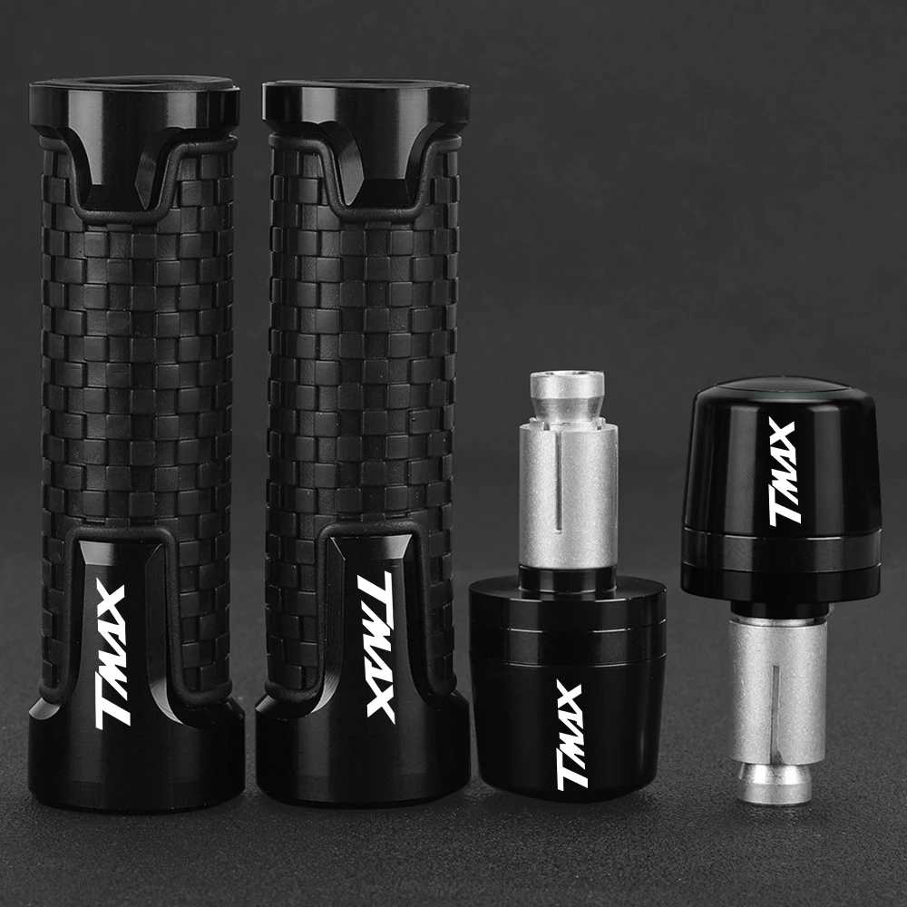 

7/8" Motorcycle Handlebar Grips Handle Bar Cap End Plugs For Yamaha TMAX500/TMAX530 2001-2018 TMAX 530 SX/DX 2017-2018 T-MAX 500