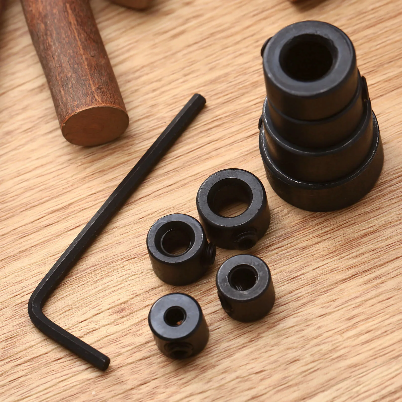 8pcs/set Carbon Steel Drill Bits Depth Stop Collars Ring Positioner Drill Locator + Hex Wrench Ferramentas 3/4/5/6/8/10/12/16mm
8pcs/set Carbon Steel Drill Bits Depth Stop Collars Ring Positioner Drill Locator + Hex Wrench Ferramentas 3/4/5/6/8/10/12/16mm