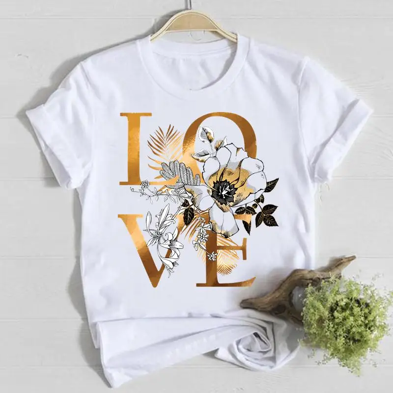 Short Sleeve Casual Tee Top Shirt Lady Clothes Fashion Love Flower 90s Trend Tshirt Summer Female T Women Graphic T-shirts
Short Sleeve Casual Tee Top Shirt Lady Clothes Fashion Love Flower 90s Trend Tshirt Summer Female T Women Graphic T-shirts