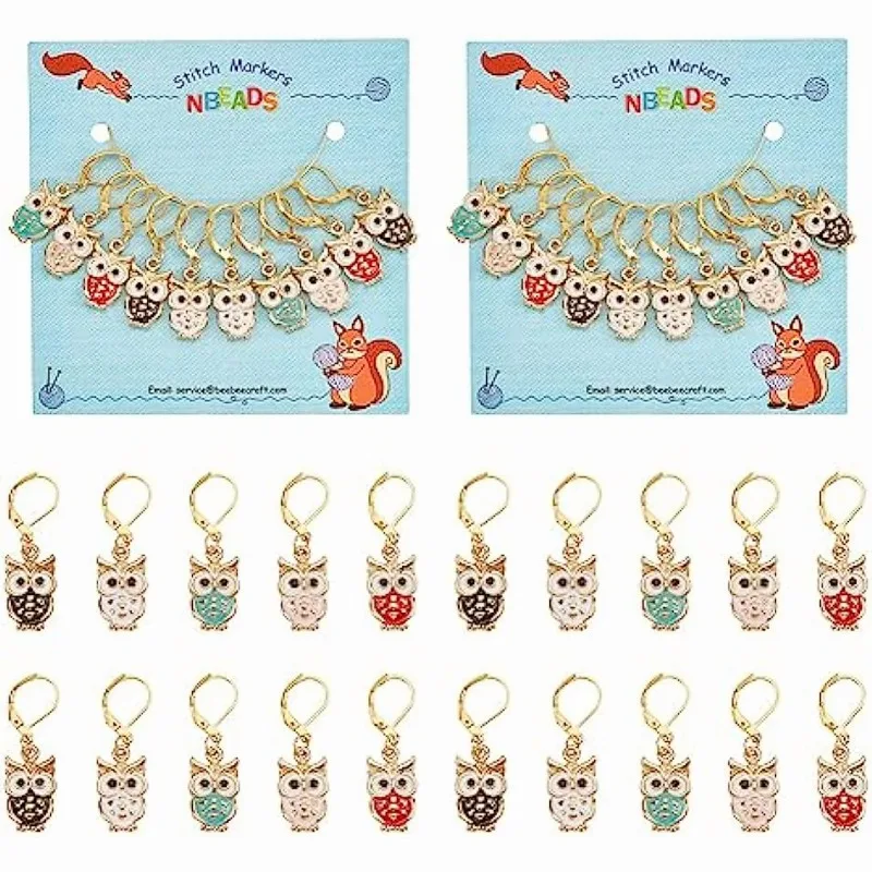 20 Pcs 5 Colors Owl Stitch Markers Alloy Enamel Crochet Charms Stitch Marker Knitting DIY Gift for Knitting Weaving Making
20 Pcs 5 Colors Owl Stitch Markers Alloy Enamel Crochet Charms Stitch Marker Knitting DIY Gift for Knitting Weaving Making