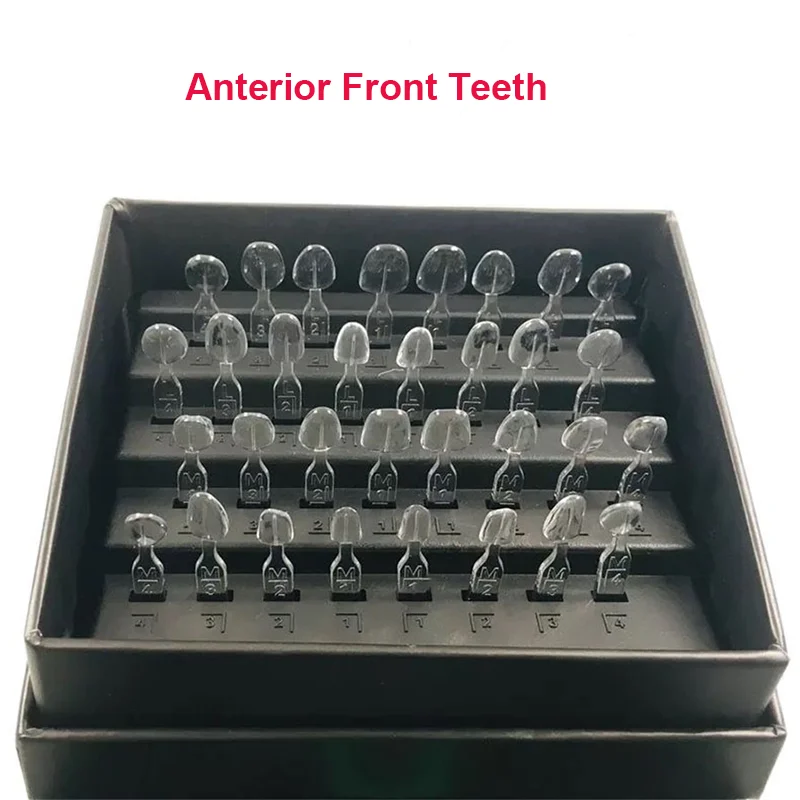 32Pcs/Kit Dental Mould For Composite Resin Light Cure Filling Anterior Front Veneers Tooth Dental Material Teeth Whitening Tool
32Pcs/Kit Dental Mould For Composite Resin Light Cure Filling Anterior Front Veneers Tooth Dental Material Teeth Whitening Tool
