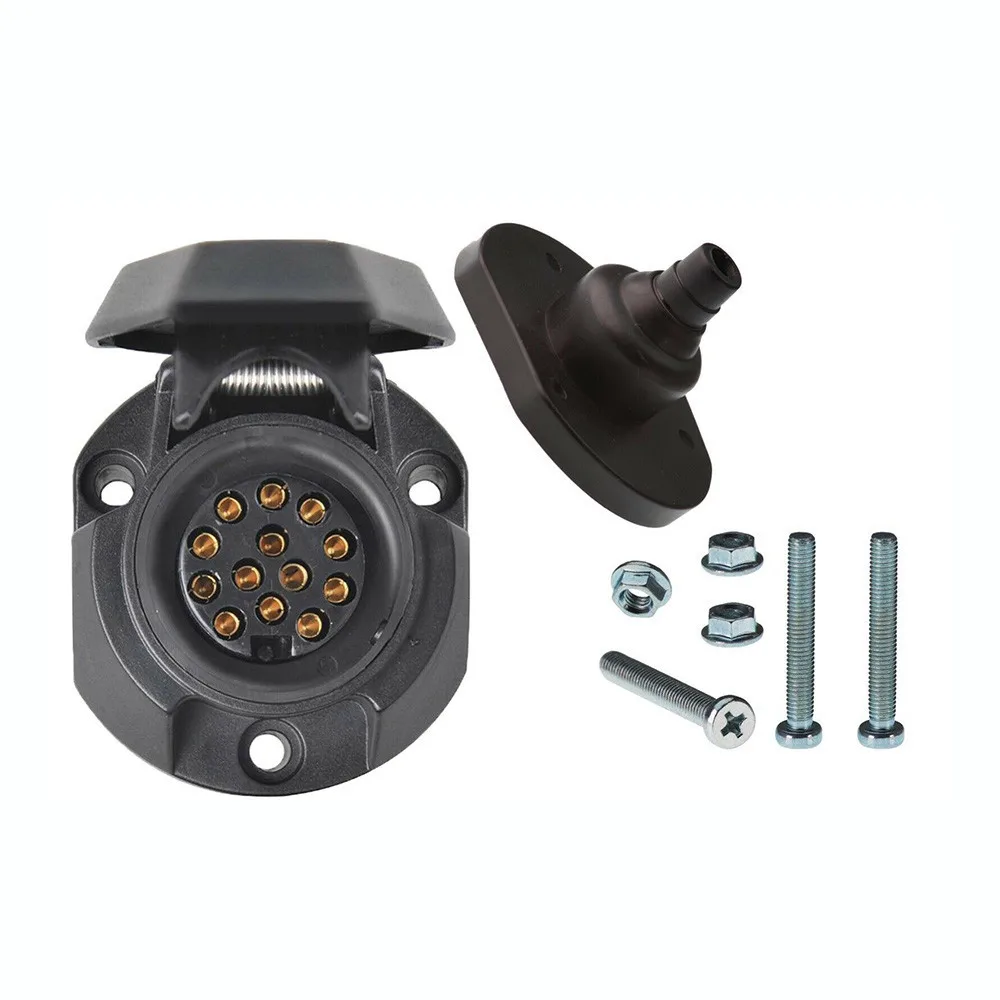 1 SET Trailer Socket OVAL + Automatic Switch-off Screws + Nuts Steel 13-pin Car For Caravans Quality Durable New
1 SET Trailer Socket OVAL + Automatic Switch-off Screws + Nuts Steel 13-pin Car For Caravans Quality Durable New