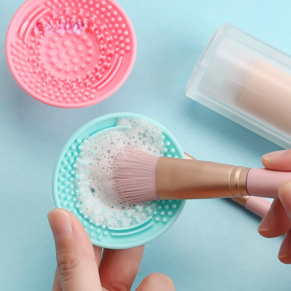 Silicone Makeup Brush Cleaner Pad Foundation Makeup Brush Scrubber Board Make Up Washing Brush Gel Cleaning Mat Hand Tool
Silicone Makeup Brush Cleaner Pad Foundation Makeup Brush Scrubber Board Make Up Washing Brush Gel Cleaning Mat Hand Tool