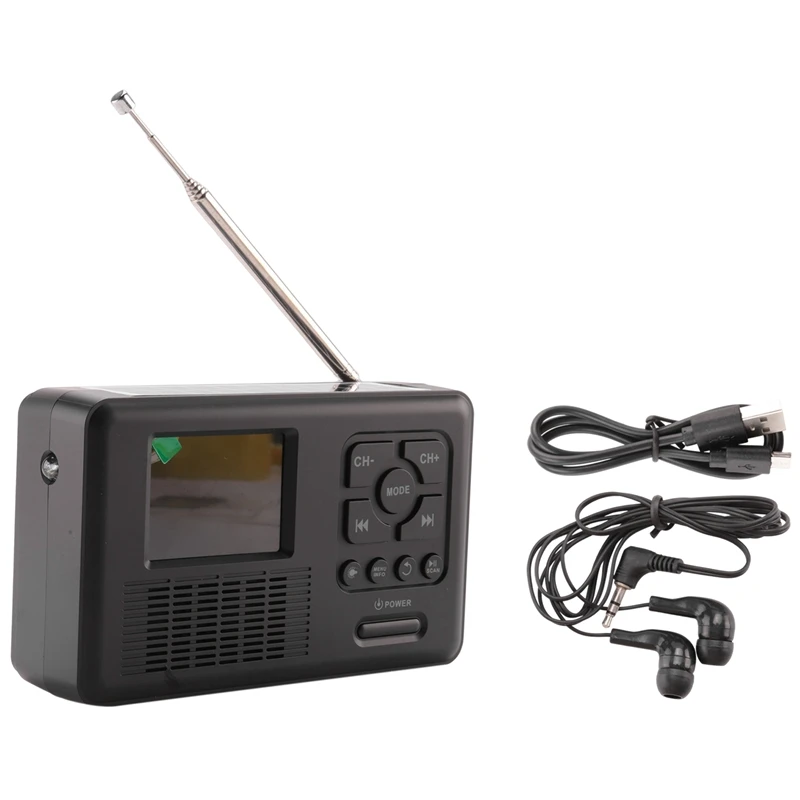 Портативный мини-радиоприемник DAB/FM на солнечной батарее, ручной радиоприемник, Bluetooth-динамик, аварийное радио с фонариком
Портативный мини-радиоприемник DAB/FM на солнечной батарее, ручной радиоприемник, Bluetooth-динамик, аварийное радио с фонариком