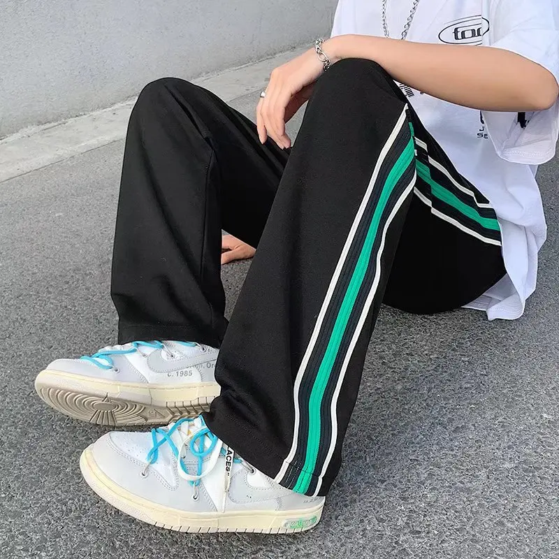 2022 Spring Summer Women's Casual Sweatpants Men Basic Trousers Tracksuit Side Stripe Slim Breathable Sportswear Track Pants
2022 Spring Summer Women's Casual Sweatpants Men Basic Trousers Tracksuit Side Stripe Slim Breathable Sportswear Track Pants