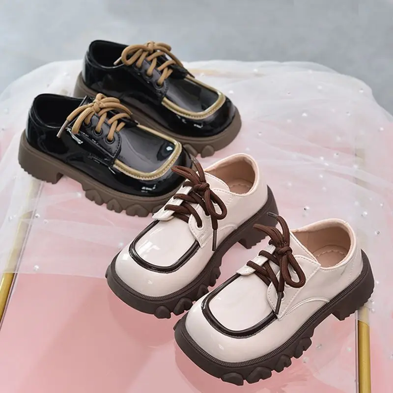 Girls' Leather Shoes Spring New Style Children's British Fashion Lace Up Besign Princess Shoes Students' Soft Comfortable Shoes
Girls' Leather Shoes Spring New Style Children's British Fashion Lace Up Besign Princess Shoes Students' Soft Comfortable Shoes