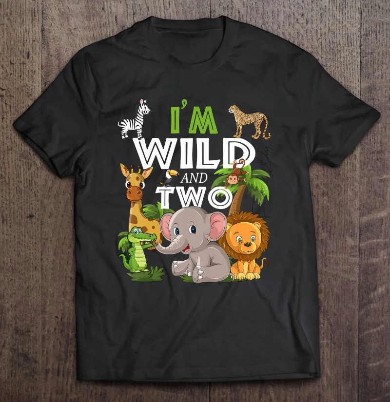 Kids I'm Wild And Two Zoo Theme Birthday Safari Jungle Animals T Shirt Vintage Men's Clothes Vintage Anime T-Shirt Clothes Men
Kids I'm Wild And Two Zoo Theme Birthday Safari Jungle Animals T Shirt Vintage Men's Clothes Vintage Anime T-Shirt Clothes Men