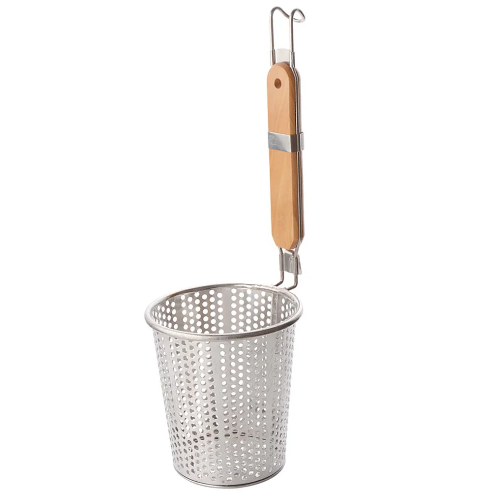 Stainless Steel Strainer Basket Wooden Handle Fine Mesh Spider Food Skimmer Kitchen Sieve for Pasta Dumpling Noodle (12.5cm)
Stainless Steel Strainer Basket Wooden Handle Fine Mesh Spider Food Skimmer Kitchen Sieve for Pasta Dumpling Noodle (12.5cm)
