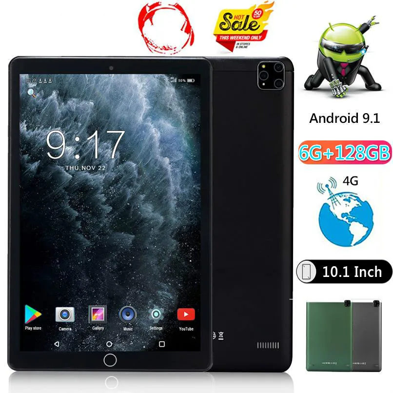10.1 Inch Dual Sim 4G Smartphone Tablet PC WIFI Android 9.0 Octa Core 6G +128GB Tablet Dual Camera 4G Phone Pad Wifi Tablet PC
10.1 Inch Dual Sim 4G Smartphone Tablet PC WIFI Android 9.0 Octa Core 6G +128GB Tablet Dual Camera 4G Phone Pad Wifi Tablet PC