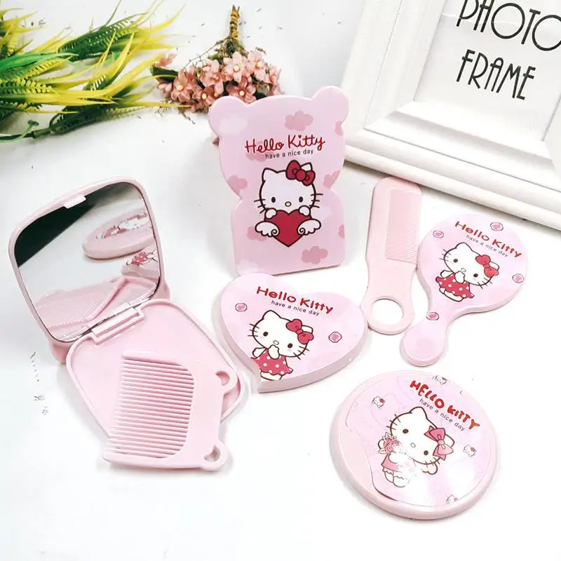 Милые Мультяшные милые Hello Kitty Sanrioed моделирующие складные косметические зеркальные Игрушки для девочек
Милые Мультяшные милые Hello Kitty Sanrioed моделирующие складные косметические зеркальные Игрушки для девочек