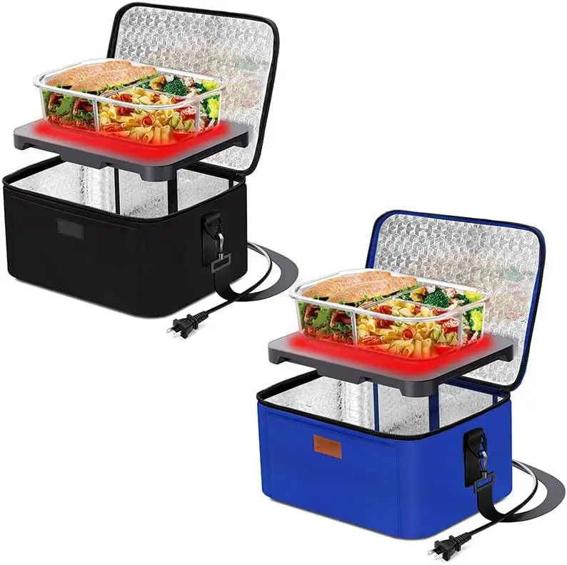 Portable Food Warmer Personal Mini Portable Oven - 110V Electric Heated Lunch Box for Work with Wall Plug Bundle (Black and Blue
Portable Food Warmer Personal Mini Portable Oven - 110V Electric Heated Lunch Box for Work with Wall Plug Bundle (Black and Blue