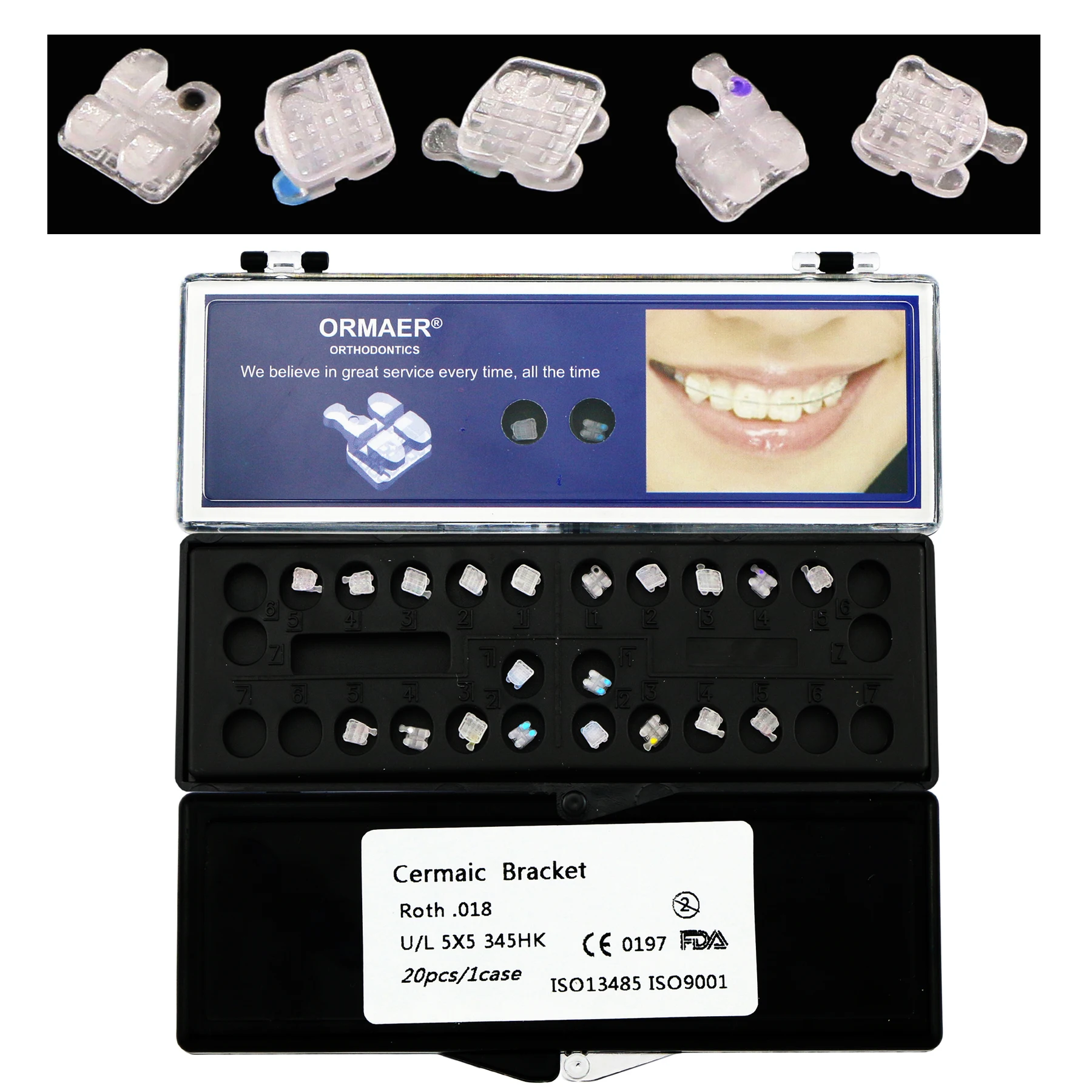 1Set/20Pcs Dental Orthodontic Ceramic Brackets Clear White Braces Mini Roth 0.018 Slots 345 Hooks Size Marked Mesh Base Fit 3M
1Set/20Pcs Dental Orthodontic Ceramic Brackets Clear White Braces Mini Roth 0.018 Slots 345 Hooks Size Marked Mesh Base Fit 3M