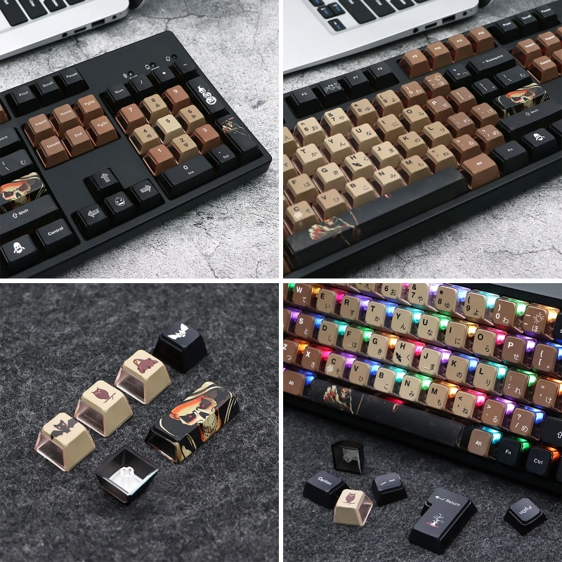 150Key Хэллоуин Keycap OEM Профиль Двойной Выстрел PBT клавиатура с подсветкой для переключателя Mx
150Key Хэллоуин Keycap OEM Профиль Двойной Выстрел PBT клавиатура с подсветкой для переключателя Mx